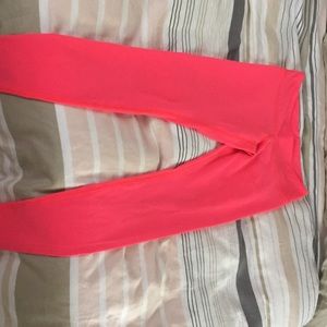 Size 8 Lululemon hot pink stretchy leggings